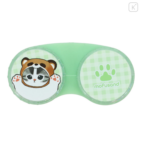 Japan Mofusand Contact Lens Case - Red Panda Cat Green - 1