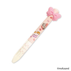 Japan Mofusand Two Color Mimi Pen - Macaroon Cat Ribbon Pink