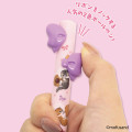 Japan Mofusand Two Color Mimi Pen - Cookie Cat Ribbon Purple - 2
