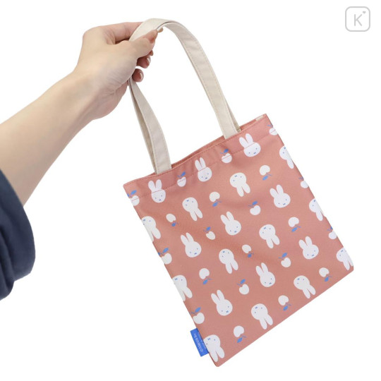 Japan Miffy Mini Tote Bag - Miffy : Elegant Flower Apple - 2