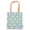 Japan Miffy Mini Tote Bag - Miffy : Elegant Flower Mint - 1
