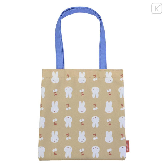 Japan Miffy Mini Tote Bag - Miffy : Elegant Flower Cherry - 1
