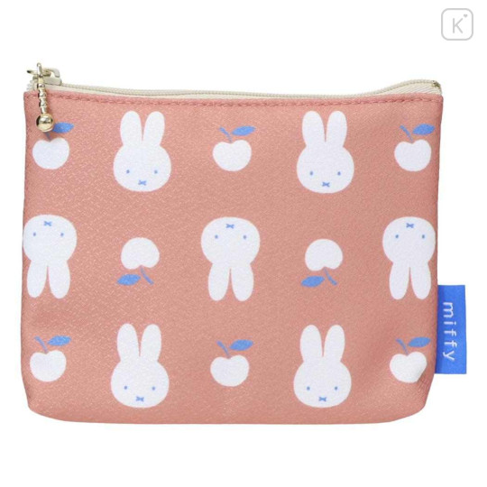 Japan Miffy Mini Pouch & Tissue Case - Miffy : Elegant Flower Apple - 1