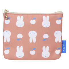 Japan Miffy Mini Pouch & Tissue Case - Miffy : Elegant Flower Apple