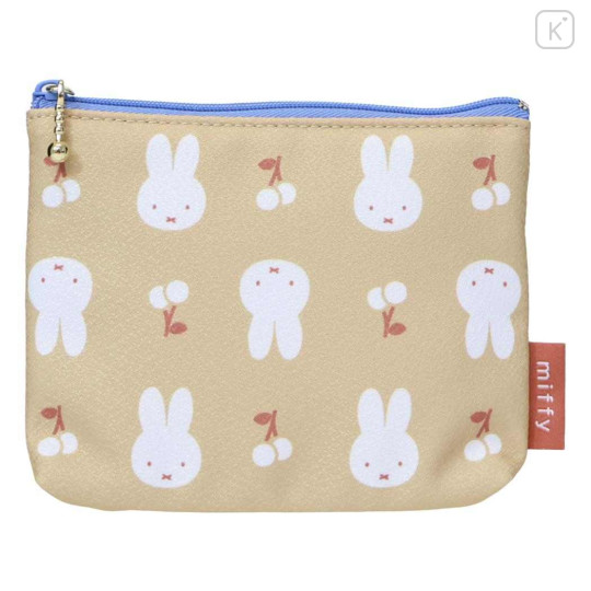 Japan Miffy Mini Pouch & Tissue Case - Miffy : Elegant Flower Cherry - 1
