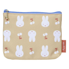 Japan Miffy Mini Pouch & Tissue Case - Miffy : Elegant Flower Cherry
