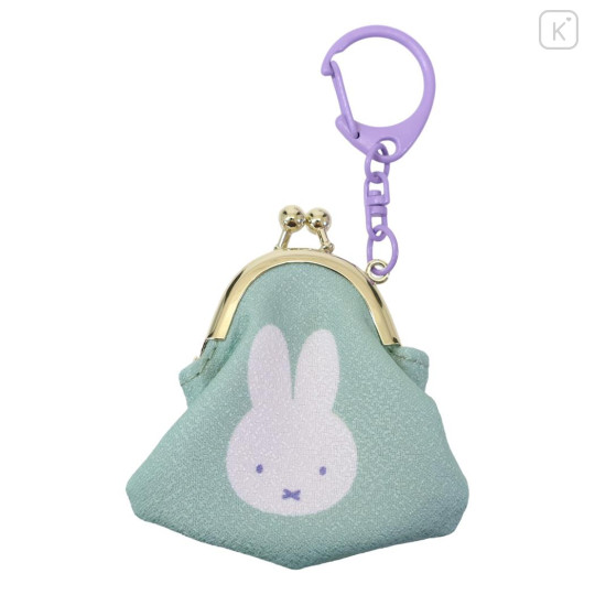 Japan Miffy Petit Clasp Keychain - Miffy : Elegant Flower Mint - 1