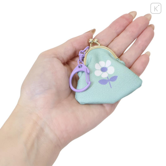 Japan Miffy Petit Clasp Keychain - Miffy : Elegant Flower Mint - 2