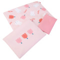 Japan Miffy Flat Pouch Set - Miffy : Tulip Pink - 2