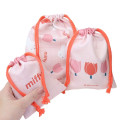 Japan Miffy Drawstring Bag Set - Miffy : Tulip Pink - 2