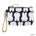 Japan Miffy Pass Case Card Holder & Coin Case - Miffy : Black Face - 1
