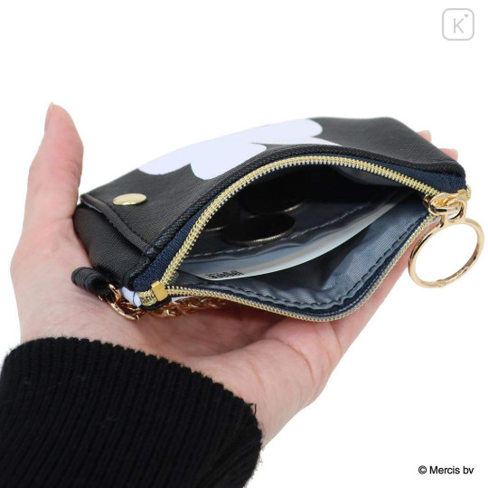 Japan Miffy Pass Case Card Holder & Coin Case - Miffy : Black Face - 3