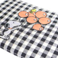 Japan Peanuts Cosmetic Pouch - Snoopy & Woodstock : Black Plaid Balloon - 4