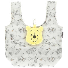 Japan Disney Eco Shopping Bag With Pouch - Pooh : Plush Helper Bag