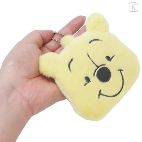 Japan Disney Eco Shopping Bag With Pouch - Pooh : Plush Helper Bag - 4