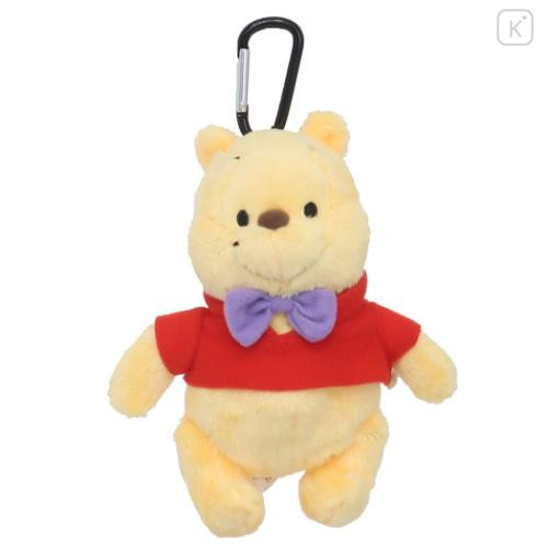 Japan Disney Eco Shopping Bag with Plush - Pooh - 4