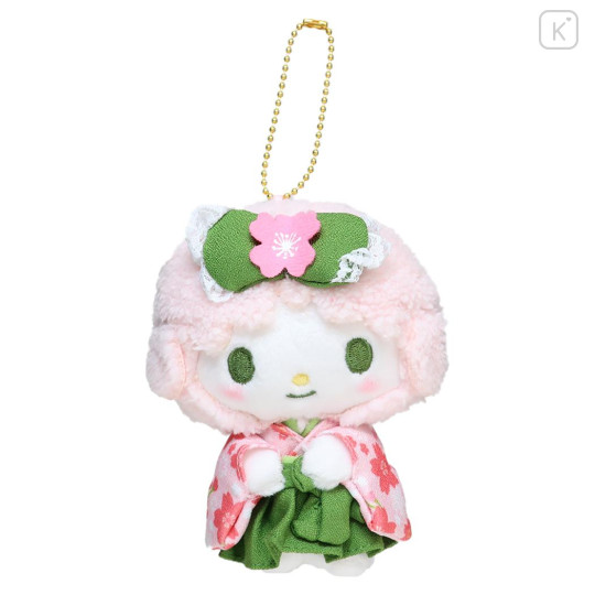 Japan Sanrio Mascot Holder - My Sweet Piano : Matcha Sakura Kimono - 1