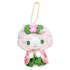 Japan Sanrio Mascot Holder - My Sweet Piano : Matcha Sakura Kimono