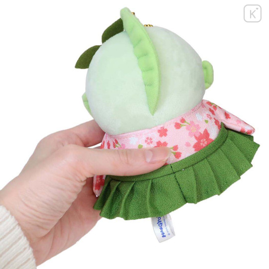 Japan Sanrio Mascot Holder - Hangyodon : Matcha Sakura Kimono - 2