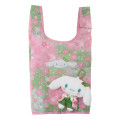 Japan Sanrio Eco Shopping Bag & Mascot Plush - Cinnamoroll : Matcha Sakura Kimono - 1