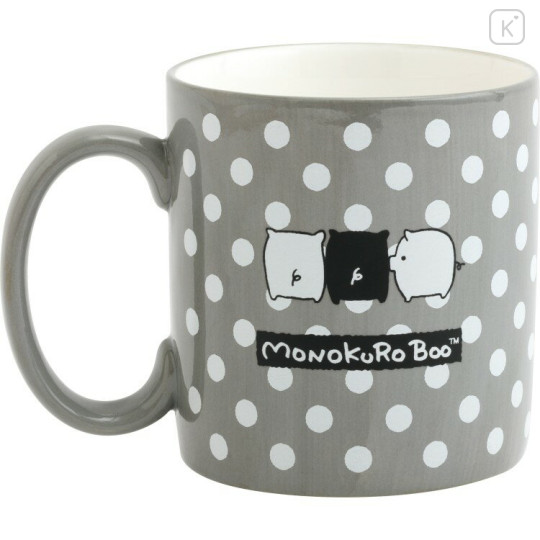 Japan San-X Ceramic Mug - Monokuro Boo : Grey - 2