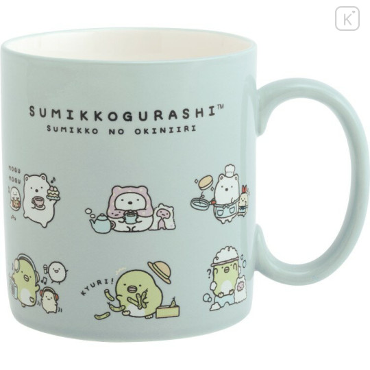 Japan San-X Ceramic Mug - Sumikko Gurashi : Sumikko's Favorite Light Blue - 1