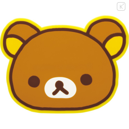 Japan San-X Die-Cut Coaster - Rilakkuma : Face Yellow - 2