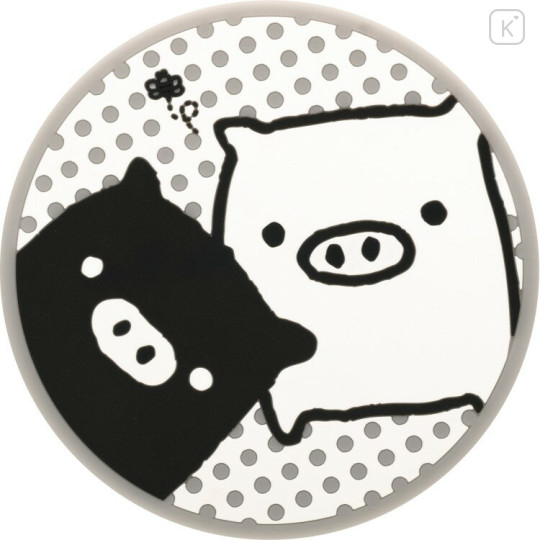 Japan San-X Die-Cut Coaster - Monokuro Boo : Grey - 2