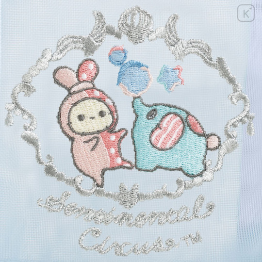 Japan San-X Mini Tote Bag - Sentimental Circus Shappo : Warm Foamy Soap Night Mesh Light Blue - 3