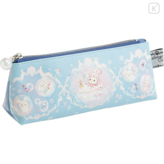 Japan San-X Pen Pouch - Sentimental Circus : Warm Foamy Soap Night Light Blue - 1