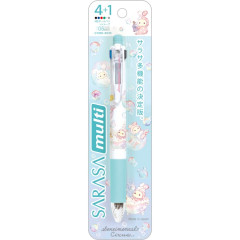 Japan San-X Sarasa Multi 4+1 Gel Pen & Mechanical Pencil - Sentimental Circus : Warm Foamy Soap Night