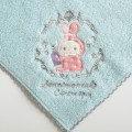 Japan San-X Embroidered Mini Towel Handkerchief - Sentimental Circus Shappo : Warm Foamy Soap Night Mint - 2