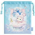 Japan San-X Drawstring Pouch - Sentimental Circus Shappo : Warm Foamy Soap Night Blue - 1