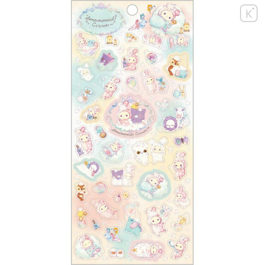 Japan San-X Sheet Sticker - Sentimental Circus Shappo & Spica : Warm Foamy Soap Night - 1
