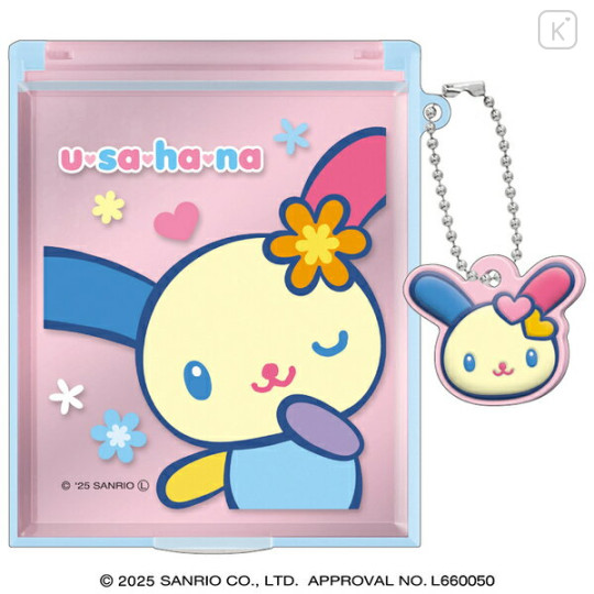 Japan Sanrio Mirror with Mascot - Usahana - 1