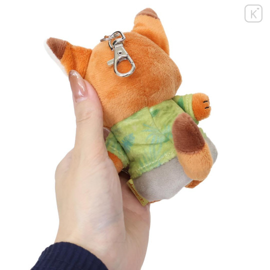 Japan Disney Plush Reel Key Cover - Zootopia : Nick - 2