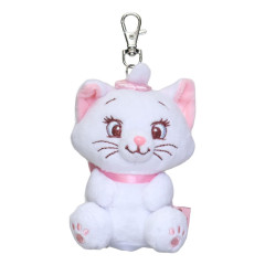 Japan Disney Plush Reel Key Cover - Marie : Cat