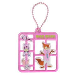 Japan Disney Acrylic Charm Keychain - Zootopia : Nick Model Style