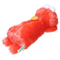Japan Sesame Street Fluffy Plush Pen Case - Elmo Laying Down - 2