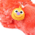 Japan Sesame Street Fluffy Plush Pen Case - Elmo Laying Down - 5