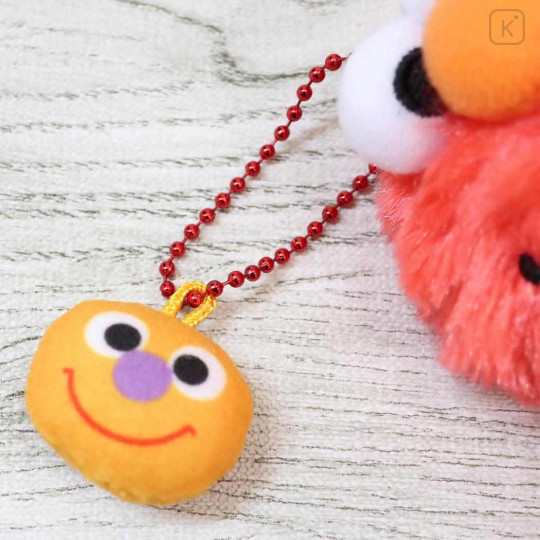 Japan Sesame Street Plush Keychain - Elmo Happy - 3