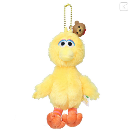 Japan Sesame Street Plush Keychain - Big Bird Happy - 1