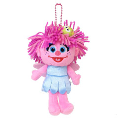 Japan Sesame Street Plush Keychain - Abby Happy