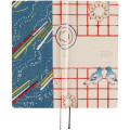 Japan Hobonichi Techo Weeks Hardcover Horizontal Japanese - Unsodo Bijutsukai Blue Pigeons / 2026 Apr / Mon Start - 3
