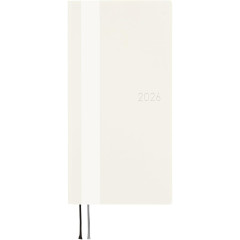 Japan Hobonichi Techo Weeks Softcover Horizontal Japanese - White Line Ivory / 2026 Apr / Mon Start