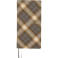 Japan Hobonichi Techo Weeks Hardcover Horizontal Japanese - Shirt Fabric Foggy Plaid / 2026 Apr / Mon Start - 1