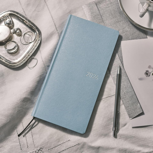 Japan Hobonichi Techo Weeks Hardcover Horizontal Japanese - Paper Series Sky / 2026 Apr / Mon Start - 2