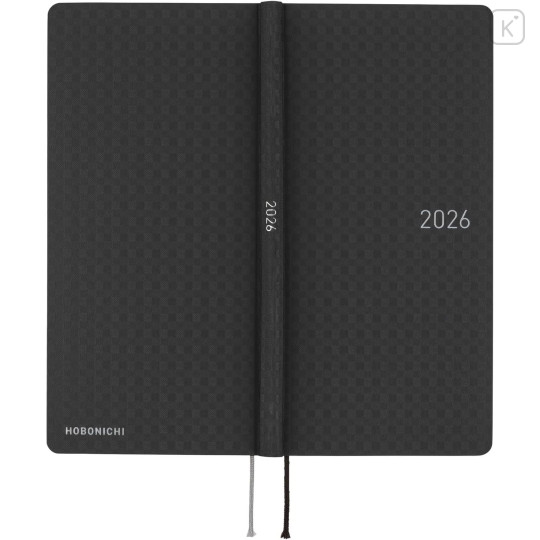Japan Hobonichi Techo Weeks Hardcover Horizontal Japanese - Paper Series Black Gingham / 2026 Apr / Mon Start - 3