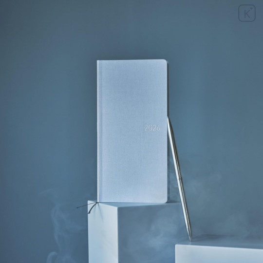 Japan Hobonichi Techo Weeks Hardcover Horizontal Japanese - Sky Mist / 2026 Apr / Mon Start - 3