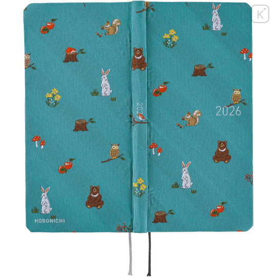 Japan Hobonichi Techo Weeks Hardcover Horizontal Japanese - Bow & Tie In the Forest / 2026 Apr / Mon Start - 3